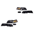 thumbnail image 1 of Par de Faros DEPO Mustang 1999 A 2004 Ford Fdo negro, 1 of 4