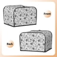 thumbnail image 2 of KLL Hand Drawn Snake Print 4 Slice Toaster Dust Covers Kitchen Small Appliance Cover with 2 Pockets,Can hold Jam Spreader Knife & Toaster Tongs (12.4 x 10.6 x 8.2), 2 of 6