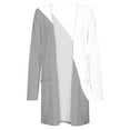 thumbnail image 4 of Itsame Womens Cardigan, Casual Prints Lightweight Knit Cardigan Tops with Pockets Gray XL, 4 of 5