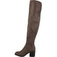 thumbnail image 3 of Women's Journee Collection Sana Over The Knee Boot Taupe Faux Suede 6 M, 3 of 6