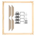 thumbnail image 1 of Unique Bargains Canvas Stretcher Bars Kit, 12x8 Inch Rectangle Solid Wood Frame for Paint, Prints, Oil Paintings, Wood Color, 1 of 5