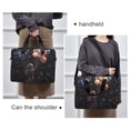 thumbnail image 6 of FORMRS 16" Laptop Bag Carrying Sleeve Case with Handle Travel Shoulder Briefcase, Black Watercolor Space, 6 of 8