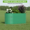 thumbnail image 4 of Jardin Surélevé en Acier Galvanisé Vert – Bac de Plantation Extérieur Étanche 4x2x2 Pi, Résistant à la Rouille, Assemblage Gratuit avec Outils, Métal Épais 0,6 mm pour Légumes, Fleurs et Fines Herbes – 120x60x60 cm, 4 of 8