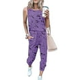 thumbnail image 2 of BLVB Womens Tracksuit Summer 2 Piece Outfits Casual Sleeveless Tank Tops and Drawstring Pants Lounge Sets with Pock, 2 of 4