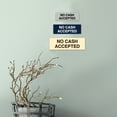 thumbnail image 4 of Basic No Cash Accepted Sign (Black Gold) - Large, 4 of 5