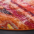 thumbnail image 4 of SAFAVIEH Monaco Risto Abstract Area Rug, Orange/Multi, 5' x 5' Round, 4 of 6