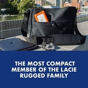 LaCie Rugged Mini 2TB External USB 3.0 Portable Hard Drive with Rescue Data Recovery Services (LAC9000298)