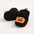 thumbnail image 5 of REDARER Pumpkin 3D Decor Soft Non Warm Baby Crib Booties Winter First Walkers Footwear for Halloween Daily Indoor Loungewear,6-12 Months, 5 of 9