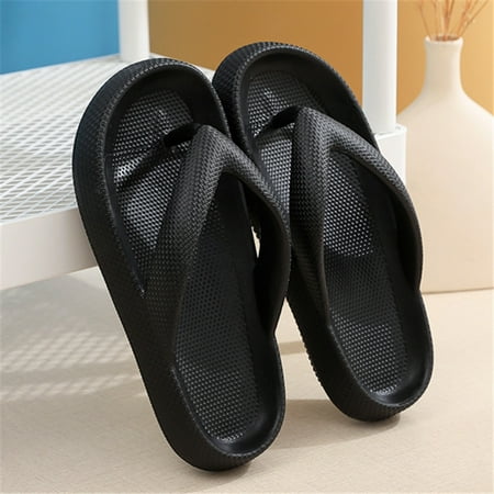 

Women‘s Solid Color Flip Flops Platform Anti-slip Beach Indoor And Outdoor Slides Women‘s Fashion Slippers