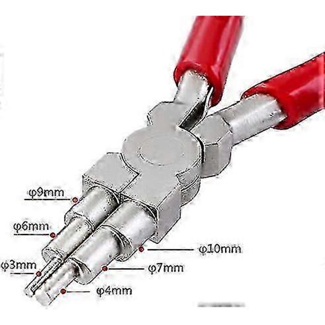 3 Pieces Jewelry Pliers Set with 6 in 1 Curved Nose Pliers for Earring Making Wire Making Jewelry Making