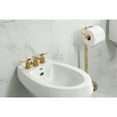 thumbnail image 2 of Kingston Brass KB6322KNL Convergent Three-Handle Bidet Faucet with Knurled Handle and Brass Pop-Up, Polished Brass, 2 of 6