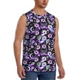 thumbnail image 2 of Daiia Pink purple rainbow flower butterfly Printed Men's Tank Tops,Casual Soft Sleeveless Gym Muscle Shirts Bodybuilding Tee-Large, 2 of 8
