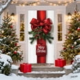 thumbnail image 4 of Christmas Decor Outdoor New 35 X 71 Inch Christmas Door Cover Christmas Door Curtain Christmas Day Door and Wall Decoration Festival Party Decoration B One Size, 4 of 8