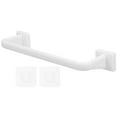thumbnail image 5 of FRCOLOR 2Pcs No Drill Towel Holder White Plastic Towel Rack Self Adhesive Towel Bar for Bathroom and Kitchen Ideal for Hand Towels and Dish Towels White, 5 of 8