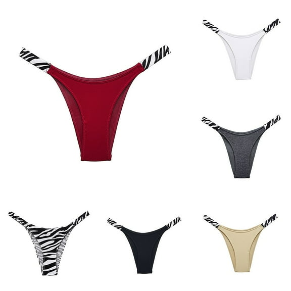 Womens Sexy High Cut G-String Thongs Lingeries Bottom Panties Female Underwear Gray L YIWEI