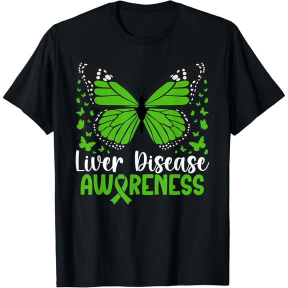 Exquisite and comfortable-Liver Disease Awareness Butterfly Liver Disease Warrior T-Shirt