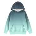 thumbnail image 3 of TQWQT Girls Size 10-12 Sweatshirts Oversized Cute Light Blue Hoodies Long Sleeve Hooded Pullover Hoodies Gradient Trendy Sweatshirts 9-10 Years, 3 of 4
