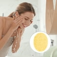 thumbnail image 5 of Unique Bargains 1 Pc Reusable Facial Sponges Oval for Removing Dirt 4.53"x3.66"x0.39" Yellow, 5 of 6