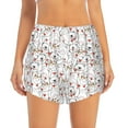 thumbnail image 2 of KLL Cat Bear Rabbit Pattern Shorts Women,Athletic Shorts High Waisted Running Shorts Pocket Sporty Short Gym Elastic Workout Shorts-XX-Large, 2 of 7