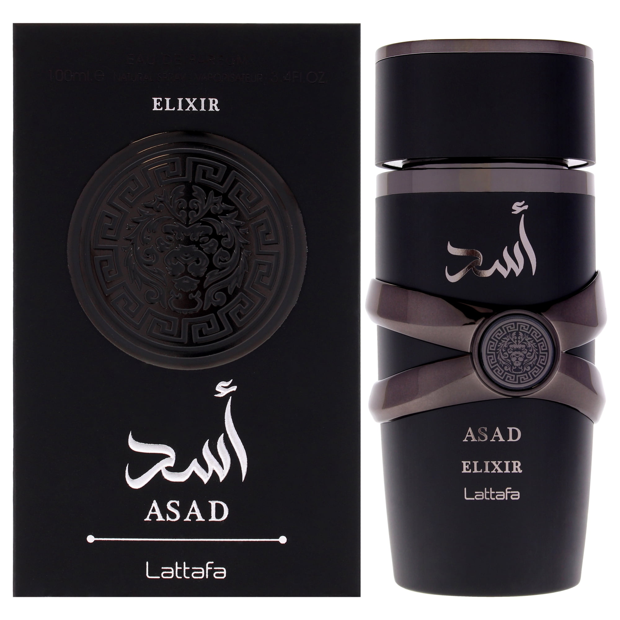 Lattafa Men's Asad Bourbon Perfume, Amber Spicy EDP Spray 3.4 oz