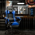 thumbnail image 7 of BSTYJQXH Adjustable Comfortable Ergonomic Gaming Chair with Lumbar Support, Blue/Black, 7 of 7