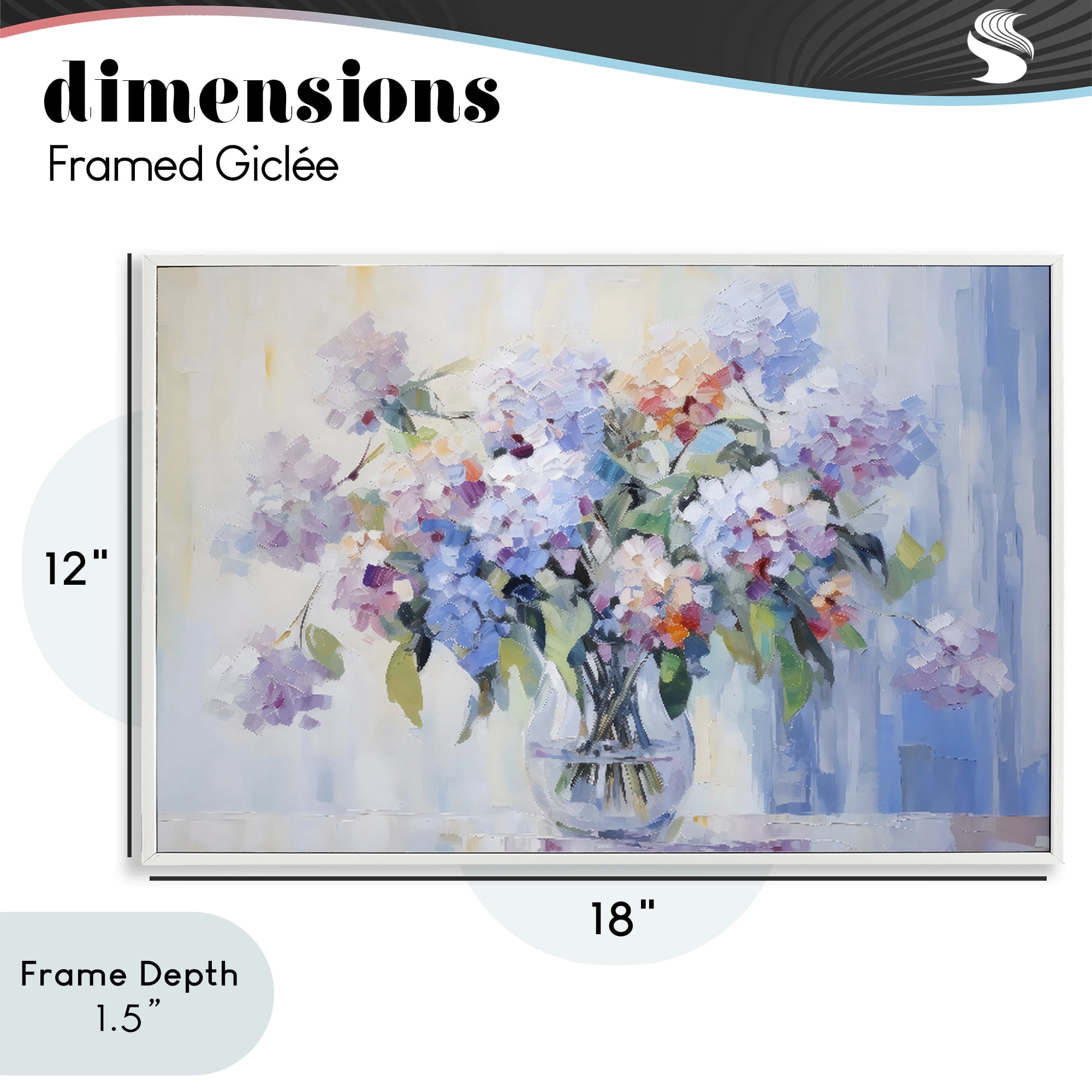 Stupell Industries In Full Bloom Bouquet White Framed Giclee Art, design by Creative Studio