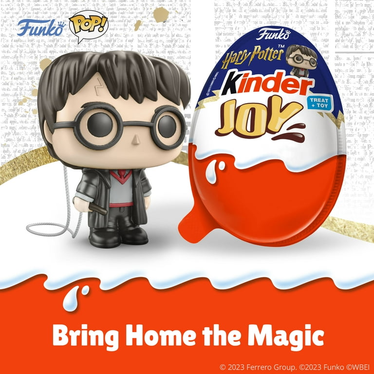 Kinder Joy Eggs, Harry Potter Funko Collection, Sweet Cream and Chocolatey  Wafers, 1 Egg