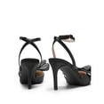 thumbnail image 5 of Women’s Pointed Toe Pumps Satin Stiletto Heels With Bow and Rhinestone, 5 of 8