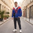 thumbnail image 6 of Spider Hero Zip Hoodie, Graphic Web Printed Long Sleeve Pocket Outerwear Apparel for Men Women Cosplay Party, 6 of 8