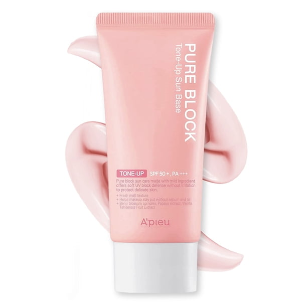 Base de protección solar A'PIEU Pure Block Tone Up SPF50+/PA+++ 50 ml