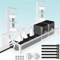 thumbnail image 2 of No Drilling Extendable Under Desk Box Tray and Cord Organizer, 2 of 5
