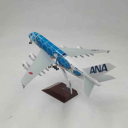 Model Airplane 20cm Alloy Metal Japan Air ANA Airbus A380 Cartoon Sea Turtle Airlines Airplane Model Airways Plane Aircraft Toys