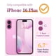 thumbnail image 2 of Funda GVIEWIN para iPhone 16 Plus de 6.7 pulgadas, transparente con forma de diamante navideño, 2 of 7