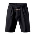 thumbnail image 5 of Men’s Cotton Linen Casual Shorts Beach Vacation Sports Cool Summer Bottoms, 5 of 6