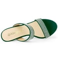 thumbnail image 4 of BLISSFUL STEP Mules à Talons Hauts Ouvertes avec Strass pour Femmes, 4 of 6