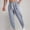 Light Blue, variant on FDGIU Trousers Plus Velvet Men Solid Color Fashion Thickening Waistband Casual Buttons Bottoms Sports Pants Heavyweight Fleece Cargo Pants