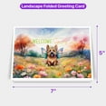 thumbnail image 5 of Welcome Spring Fairy Cairn Terrier in Flower Meadow 7x5in Folded Greeting Card Cairns Dog Lover Single Note Card with Envelope - 13002, 5 of 5