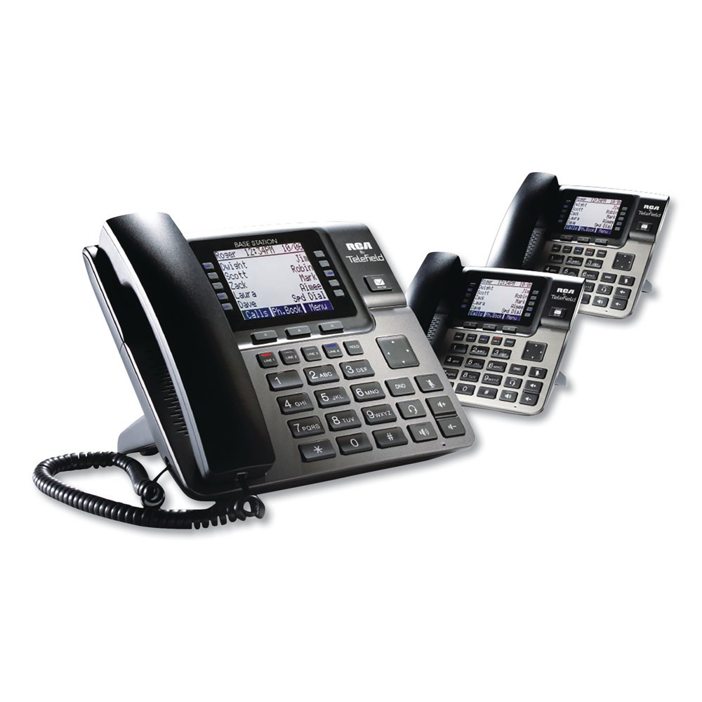 Unison 14 Line Wireless Phone System Bundle, 2 Additional Deskphones