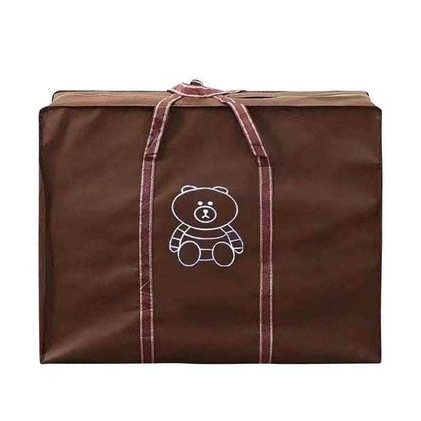 Bolsa de equipaje extragrande y bolsa de almacenamiento para dormitorios de estudiantes escolares, bolsa de edredón de algodón para ropa, bolsa de embalaje para mudanzas a casa Akmoler
