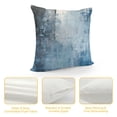 thumbnail image 4 of YINGXI Grey and Blue Abstract Art Pillow Cover, Modern Contemporary Decorative Throw Pillows Cushion Cover for Bedroom Sofa Living Room 22x22in, 4 of 5