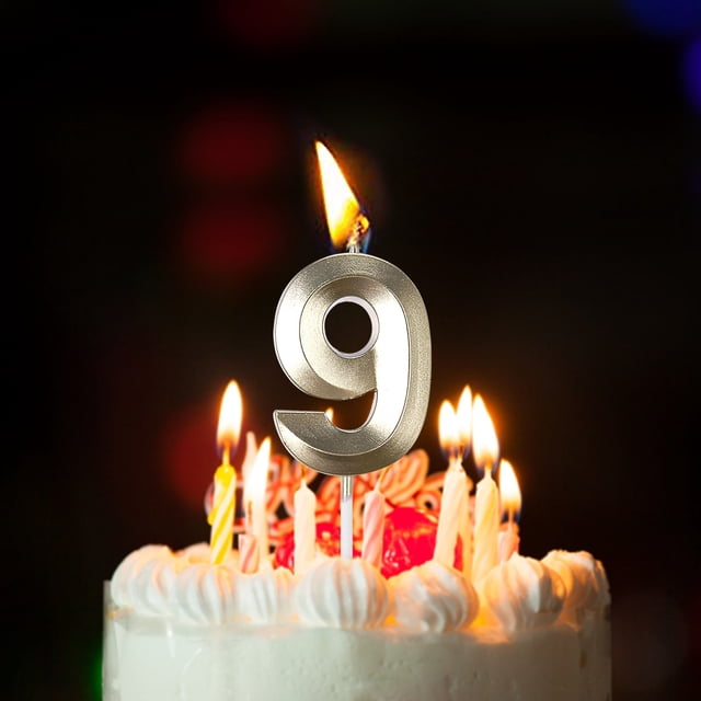 Birthday Candles Extended Big Number Candle Multicolor 3D Design Cake Topper Decoration For Any Celebration