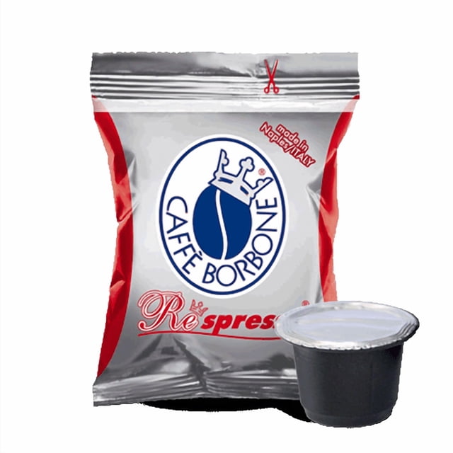 Caffe Borbone capsules (Compatibles avec les machines Nespresso® OriginalLine) - Lot de 50 - capsules Rouges/rosa - (Intensité 9/10)