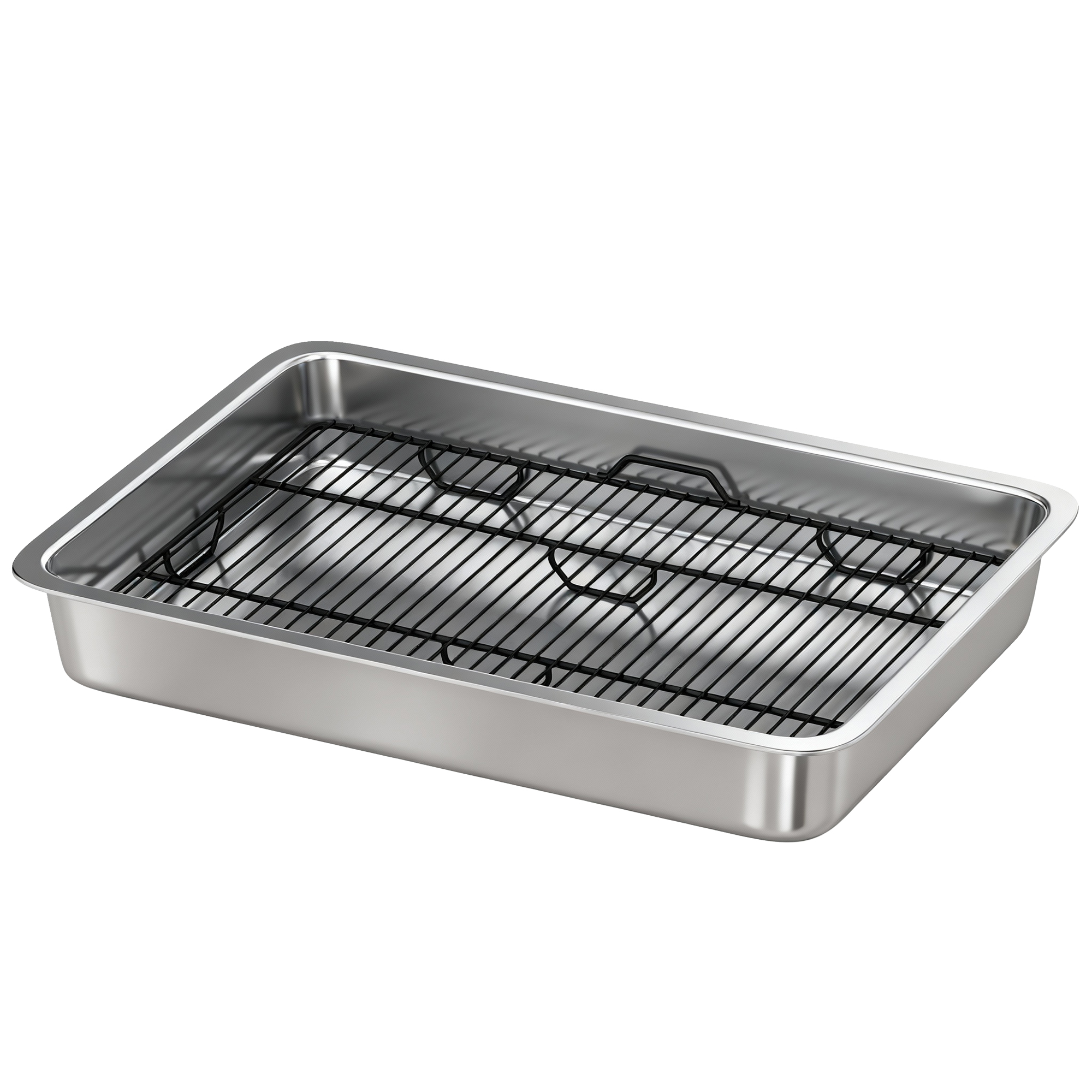 Silver Heavy-Duty Stainless Steel Dog Potty Tray, Elevated Grate Pet Toilet with Removable Tray, Indoor Outdoor Potty Solution for Small Medium Dogs