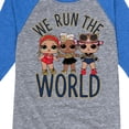 thumbnail image 3 of LOL Surprise! - Run The World - Toddler And Youth Raglan Graphic T-Shirt, 3 of 4