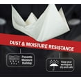 thumbnail image 5 of 2 Pack 5' x 5' White Drain Tarp - Vinyl Coated Material Ceiling Roof Leak Diverter Waterproof Tarp with Heavy Duty Grommets in Each Corner - Easy Hanging and Reusable, 5 of 17