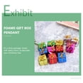 thumbnail image 2 of Mobutofu Tree Ornaments Christmas Mini present Box Hanging Pendant Foams Multi Colored 120Pcs 1In, 2 of 9