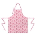 thumbnail image 2 of Pink Ribbon Apron-Garden Aprons for Women with Pockets-Cotton Linen Waterproof Kitchen Cooking Gardening Aprons Adjustable for Kitchen,Cooking,BBQ and Salon 32"x27", 2 of 7