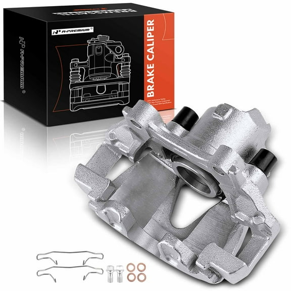A-Premium Disc Brake Caliper Assembly with Bracket Compatible with Select Audi and Volkswagen Models - TT, TT Quattro 2000-2006, Golf 2002/2005, for Jetta 2005 - Front Left Driver Side