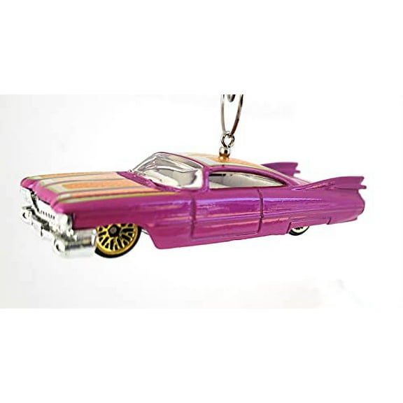 Christmas Ornament for 1959 Cadillac Custom Purple Orange