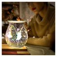thumbnail image 4 of 3D Glass Electric Wax Melts Warmer Electric Wax Melt Burner In Fragrance Candle Wax Warmer, 3D Glass Oil Burner for Scented Candles, Night Light ,Long Lasting, 4 of 7